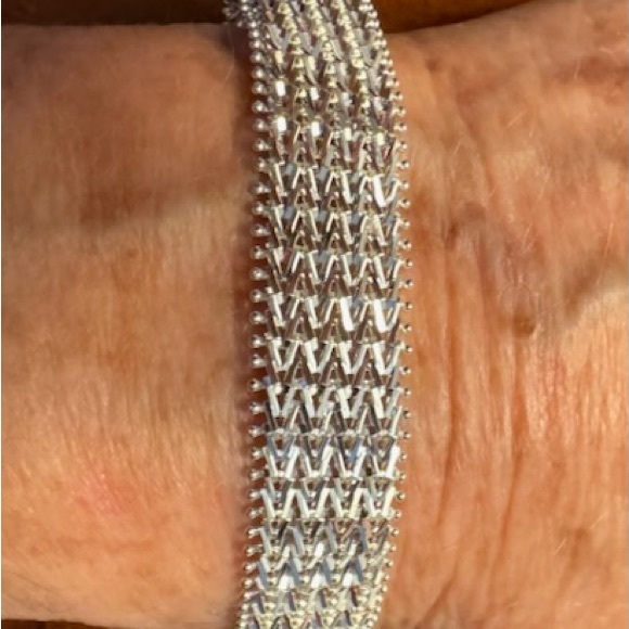 Imperial sterling silver bracelet sparkling miniature mirrors (sold on QVC) - Picture 6 of 12